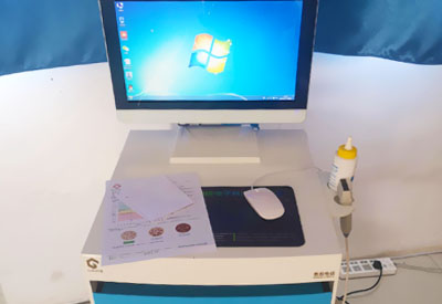 甘肃兰州超声骨密度仪厂家在海石湾阿敏生物安装一台